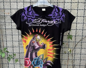 2000年代ヴィンテージ Ed Hardy by Christian Audigier タトゥー Tシャツ サイズ L