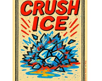 Crush ICE Protest Poster: Graffiti Style Anti-ICE Art (Digital Download, PDF)