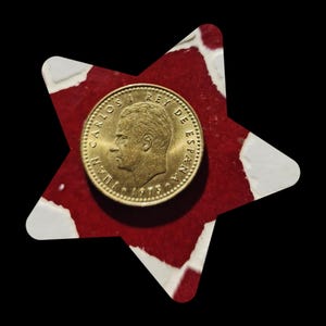 Vintage 1975 una peseta,Estrella,76,&#39; 77&#39; 78&#39; 79&#39; 80&#39;pesetas coin Juan Carlos collectible spanish coin