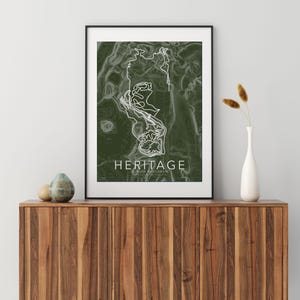 Steampunk Bike Map Poster