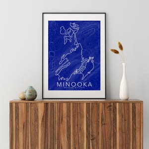 Minooka Mountainbike Map Poster