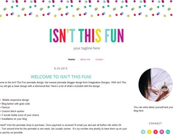 Blogger Template Premade Blog Theme Design Natalie Perry black and gold Instant Digital Download