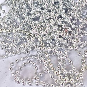 Fili di perline in argento fuso, 4 mm, 27 piedi (10, 12, 13)