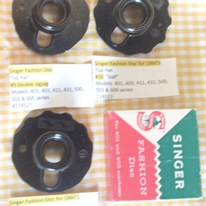 Vintage Singer Sewing Machine Cam: Fagoting stitch, Slant Needle Models