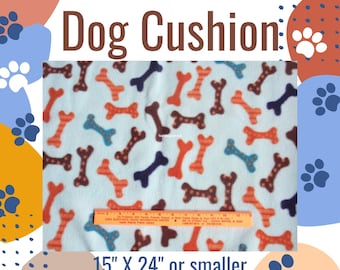 Dog bed, Orthopedic Egg carton Foam, Fleece, Vinyl Bottom, 15" x 24" OR SMALLER