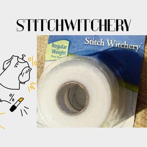 Stitch Witchery: 2 rotoli, spessore Super e Regular, larghezza 5/8", lunghezza 33 iarde.