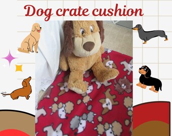 Orthopedic Dog Cushion: Fleece Top, Vinyl Bottom, Egg Carton Foam (15" X 24")