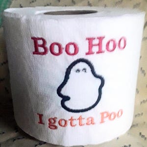 Toilet paper toll, Halloween FUNNY Toilet Paper, Funny Gift, Gag gift, Bathroom décor, Halloween Toilet Tissue, Gift for Him, Ghost gift