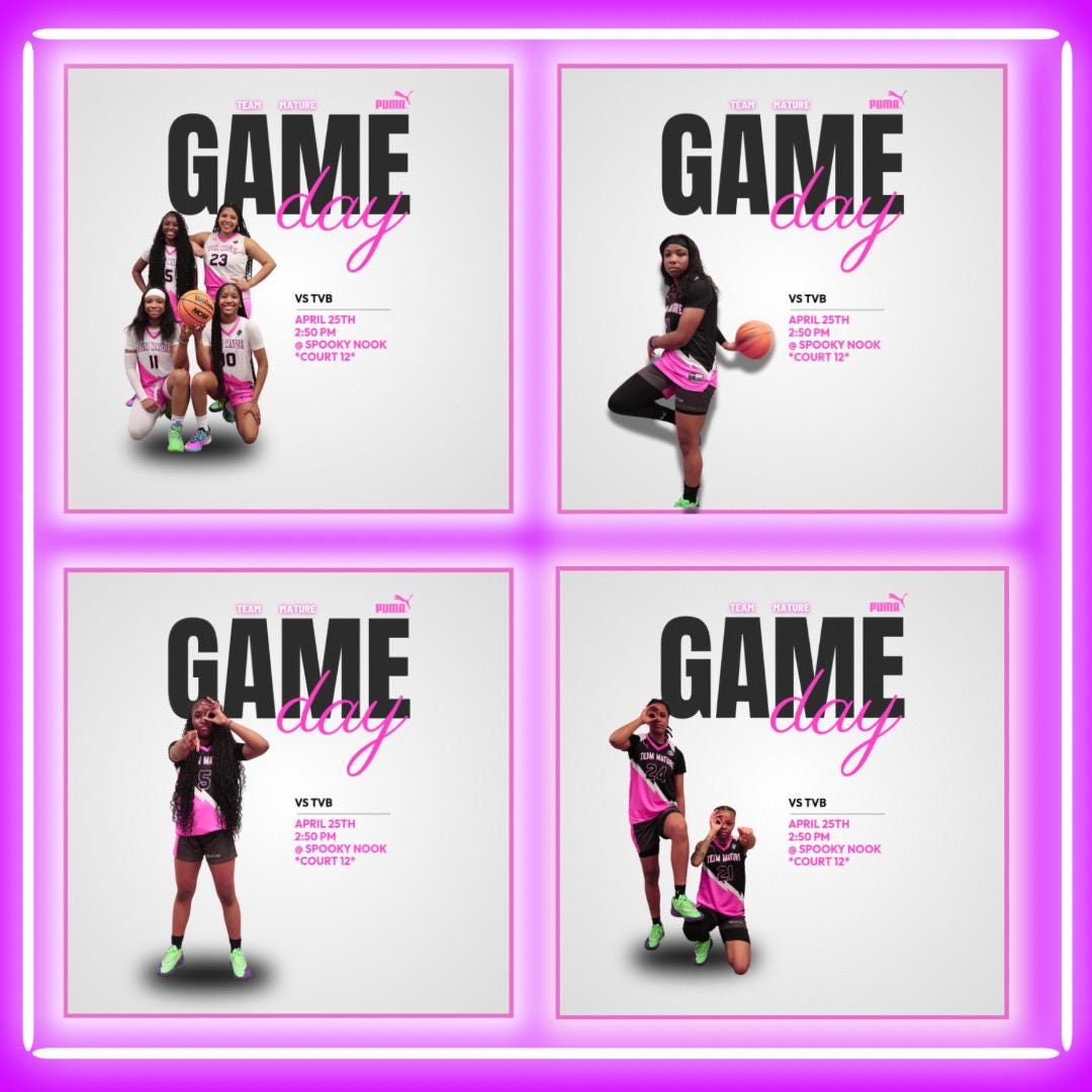 Game Day Canva Templates Social Media Sports Graphic Customizable Match ...