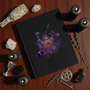Sacred Geometry Hardcover Journal Notebook: Metatrons Cube