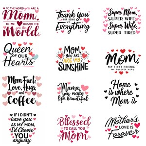 Mother’s Day Pillow Design, Mom Quote PNG,  Happy Mother’s Day Quote, Cute Gift for Mother, PNG Design for Pillow, Digital Download