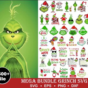 Ultimate Grinch Bundle SVG | Mega Grinch Bundle SVG EPS | Digital Cut Files for Cricut & Silhouette