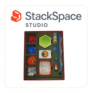 Catan Board Game Organizer | 3D Printed Storage Insert for Settlers of Catan | Card & Token Tray | Game Box Organizer