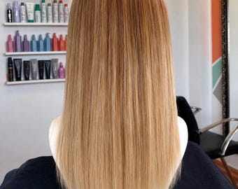 Honey Haze Halo Hair Extensions | Warm Golden Blonde Remy Human Hair