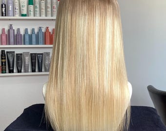 Sunbeam Ash (#19-8-60) Light Ash Blonde Halo Extensions | Soft Blend | Remy Human Hair