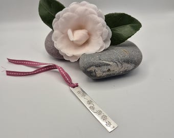 Maybe daisy - a handmade sterling  Silver bookmark