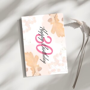 Cartes de voeux d'anniversaire élégantes | Parfait pour les 30 ans, les célébrations d'un jalon important, des notes inspirantes, des pièces jointes de cadeau uniques,