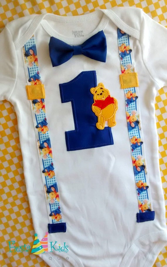 First Birthday Outfit Boy Winnie The Pooh Birthday Baby Boy Theme