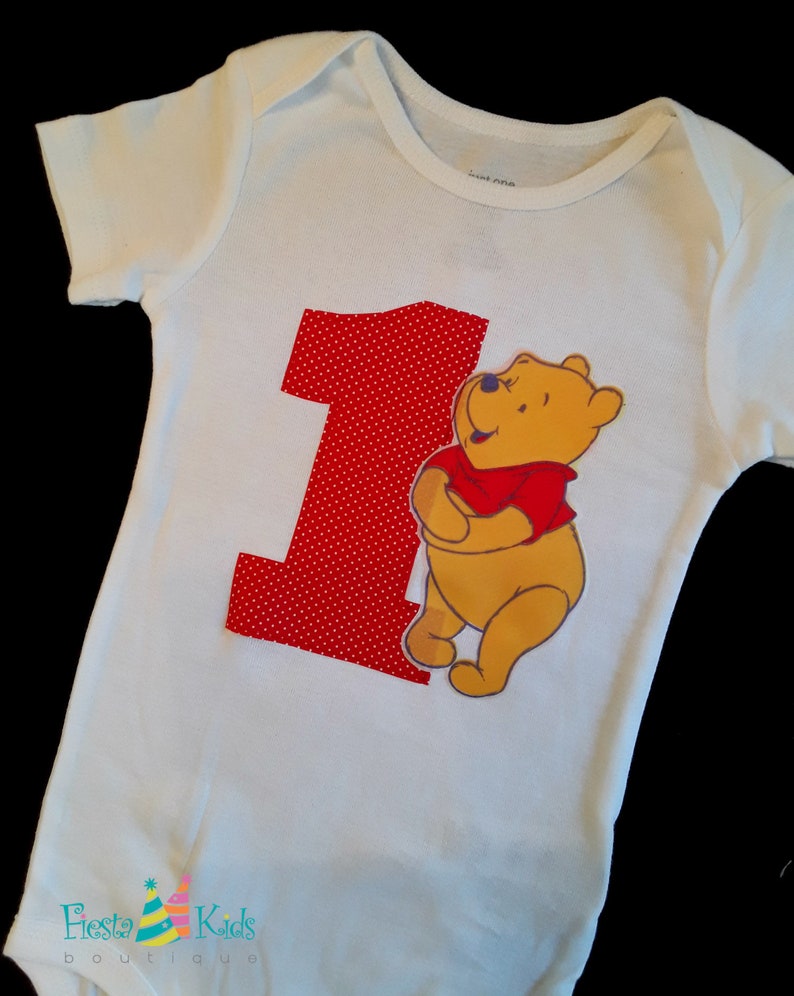 winnie the pooh first birthday outfit boy