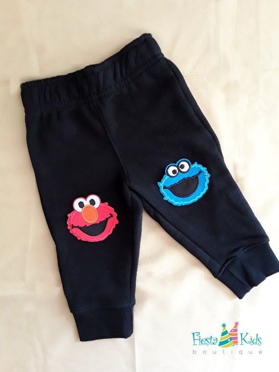 Sesame Street birthday boy - elmo cookie monster - baby jogger pants Il_570xn