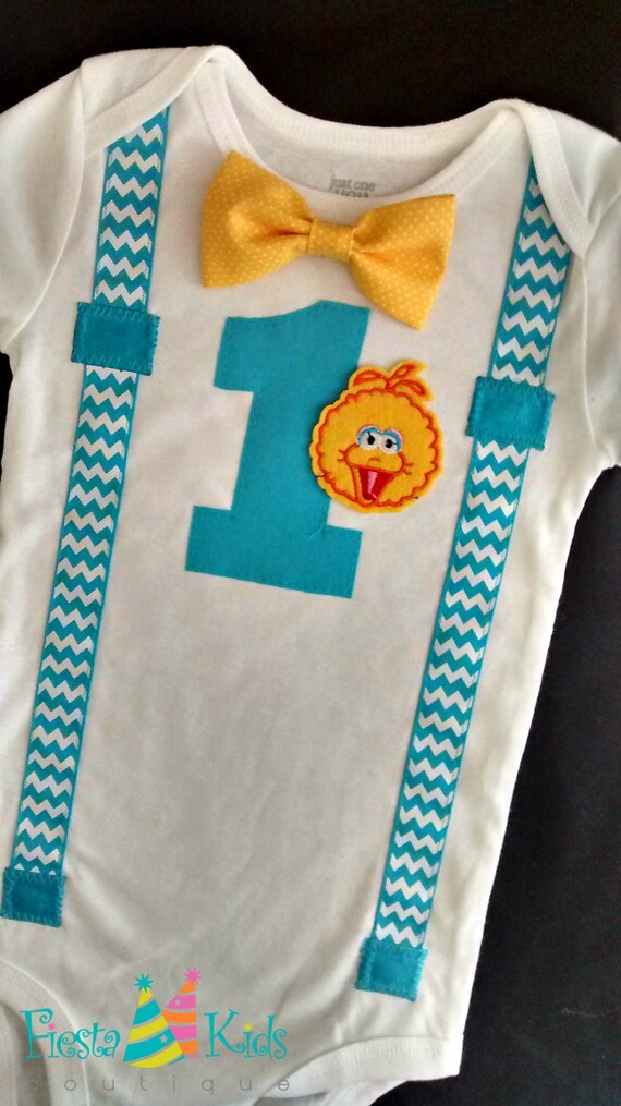 Big Bird Birthday Sesame Street Baby Boy First Birthday 2nd