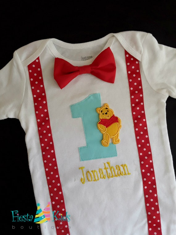 WiNNiE THE PoOH birthday, boy's first birthday outfit, baby boy birthday 1 Il_570xn