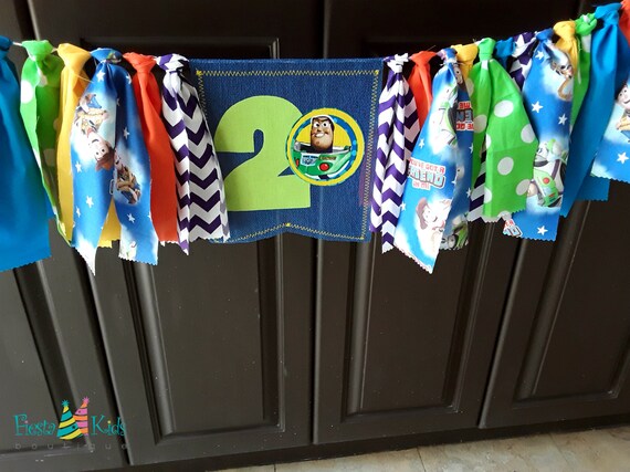 Buzz Lightyear Toy Story 2nd Birthday Banner Garland Etsy