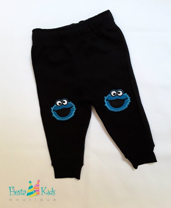 Cookie Monster birthday - boy jogger pants - sesame street party Il_570xn
