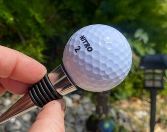 Décoration de vin balle de golf.