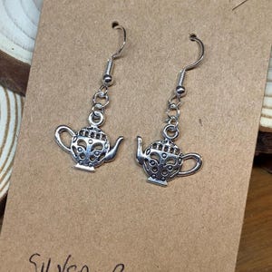 Teapot earrings.