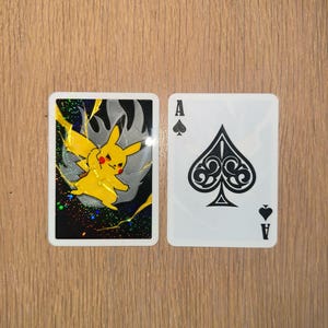 PIKACHU POKÉMON POKER card