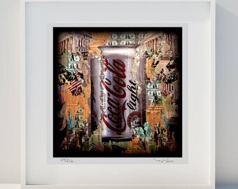 Tehos artwork American Dream 07 Limited edition print art poster Coca Cola - pop art - urban art