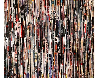 Abstract art Limited edition art print Tehos artwork Down town  42 x 59 cm  signed