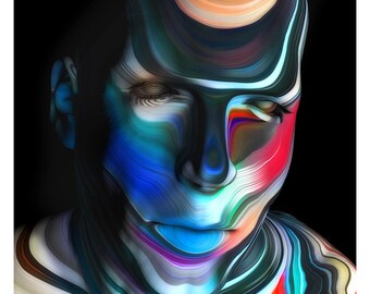 Street art Limited edition fine art print Tehos artwork  I put a spell on you 02 -  50 x 50 cm  signed