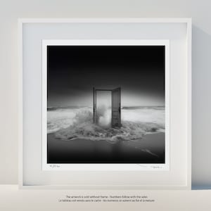 Limitierte Edition Fotografie Kunstdruck von Tehos - The Door of dreams - Art- 29 x 42 cm A3 signiert