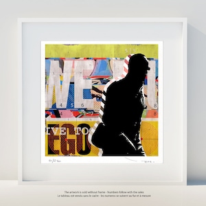 Limitowana edycja street art pop art print - Dzieło Tehos - Love affair - 29 x 42 cm A3 podpisane