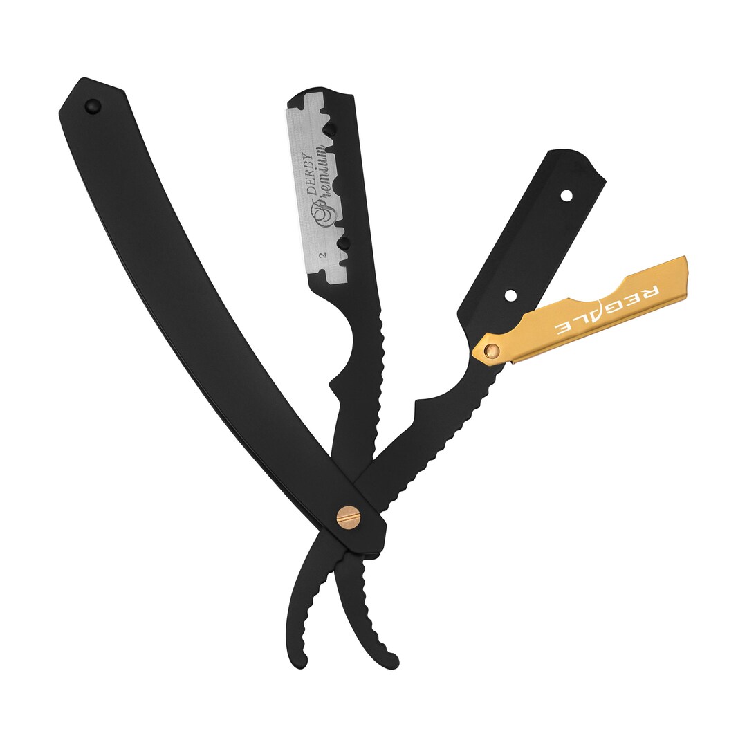 Black & Gold Straight Razor Regale Barber Supply Professional Edition ...