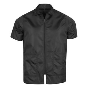 Regale Barber Supply Old School Black Shot Sleeved Barber Jacket - Smock