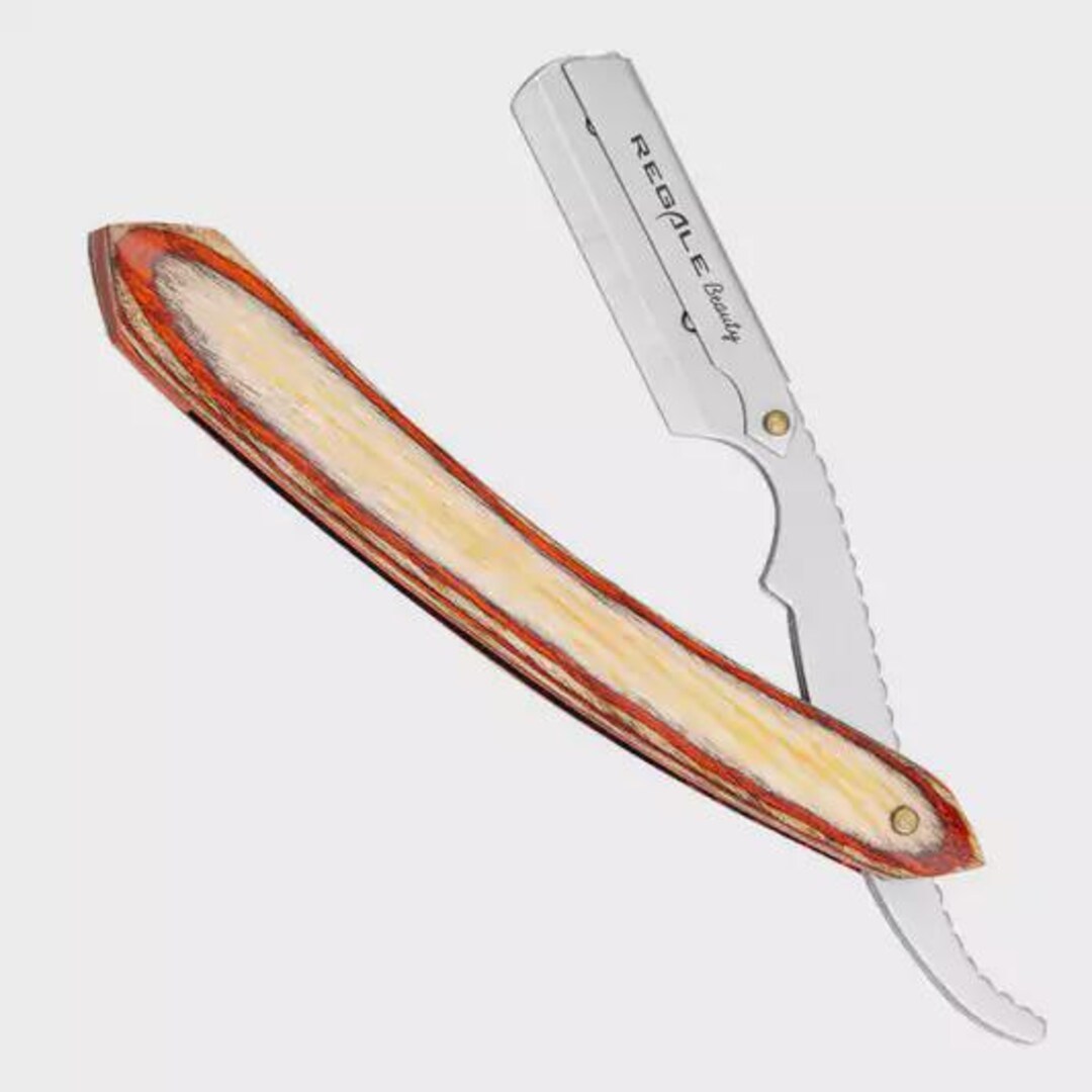 Wood Handle Straight Razor: Stainless Steel Barber Shaving Razor - Etsy