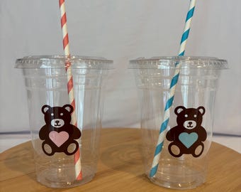 Bear Party Cups: "Bearly Wait" Baby Shower, First Birthday