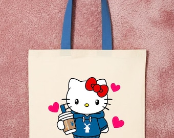 Hello Kitty X Dutch Bros Coffee Reusable Tote Bag | Sanrio Kawaii