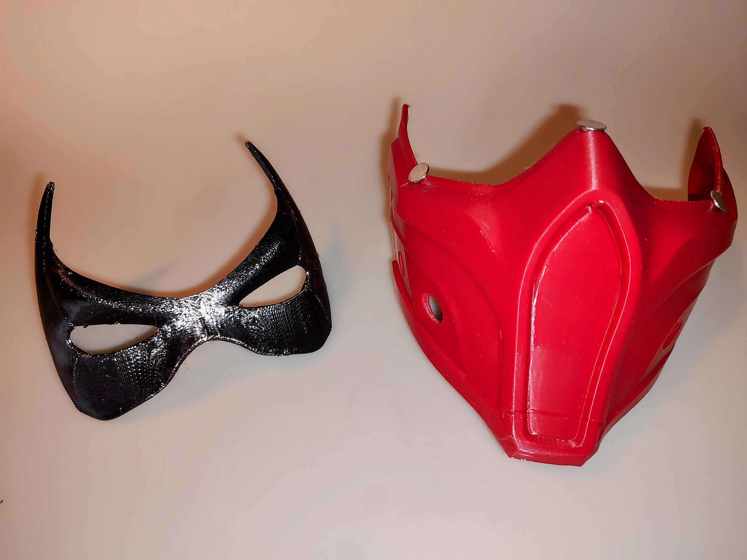 Maschera Per Occhi A Forma Di Domino In Stoffa Rossa – Perfetta Per Feste In Maschera E Carnevale