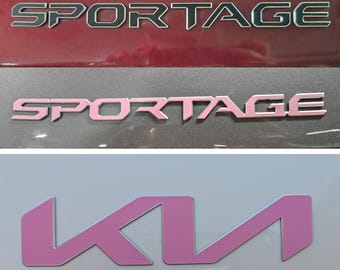 Badge Overlay Decal Set | Fits Sportage MY22-26 | Front + Rear + Sportage + Steering Wheel + (optional HEV & 4X)
