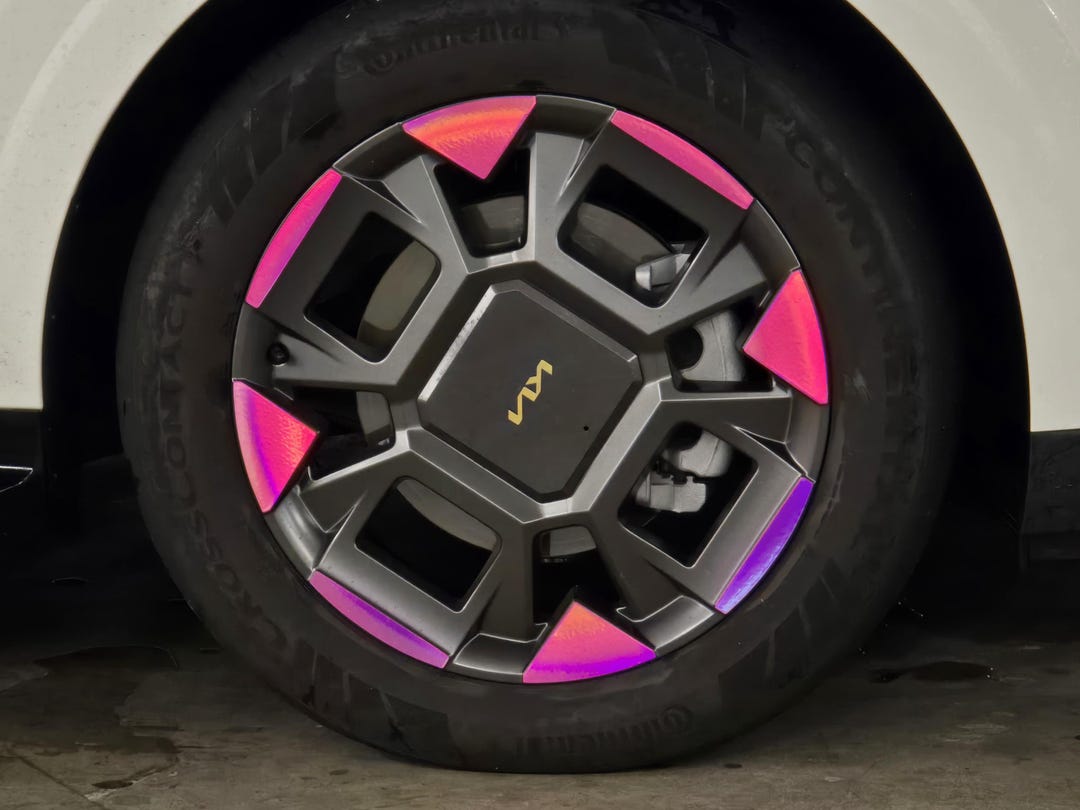 Rim & Logo Overlay Decal Set | Fits Kia Carnival MY25-26 Rims + Centre ...