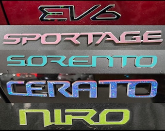 Model Badge Overlay Decal | Fits Various Vehicle Badges