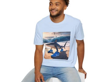 BRAINROTWEAR Tralalero Tralala Shirt Absurd Meme Graphic Tee, Weird Internet Character Shirt, Viral Streetwear Aesthetic