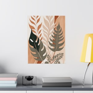 Botanical Art Print: Matte Floral Illustration, Nature Wall Decor