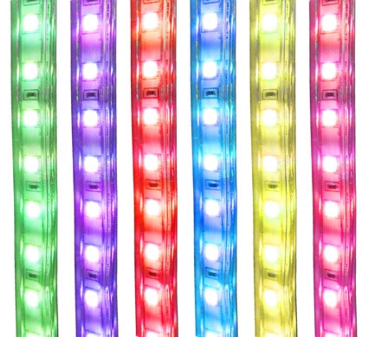 RGB Color Changing LED Strip Light - 120 Volt - High Output (SMD 5050 ...