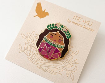 HAUNANI | Hard Enamel, Enamel Pin, Lapel Pin, Flair, Huanani Enamel Pin, Icon Enamel Pin