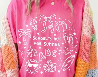 School's Out for Summer Png, Last Day of School Png, Summer Vacation Png, End of School Year Png, Summer Png, Beach Png